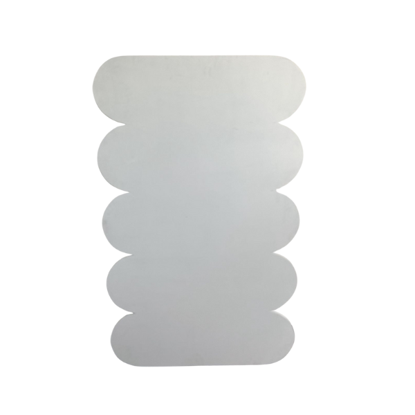 Bubbly White Curved - Backdrop